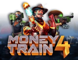 Money Train 4 slot logo by Relax Gaming at Shotz Casino